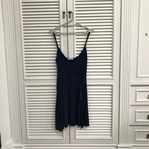 Pacsun Surplice Wrap Navy Dress